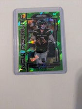 2021 Prizm New Recruits Rookie Green Ice Jets Zach Wilson RC NR-2