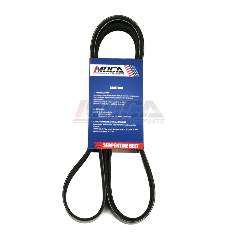 Cinturón Serpentine para Chevrolet Ford Jeep Buick Oldsmobile Pontiac 6PK2195 EPDM Foto 2 de 4