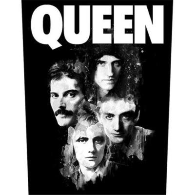 Offiziell Lizenziert - Queen - Faces Rückenaufnäher Rock Freddie Mercury Mai