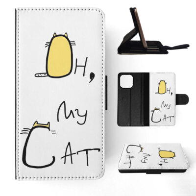 FLIP CASE FOR APPLE IPHONE|CUTE CAT ANIMAL LOVERS KITTEN #8