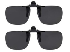 Clip On Sunglasses Flip Up Polarized Sunglasses Clip onto Eyeglasses Good for...