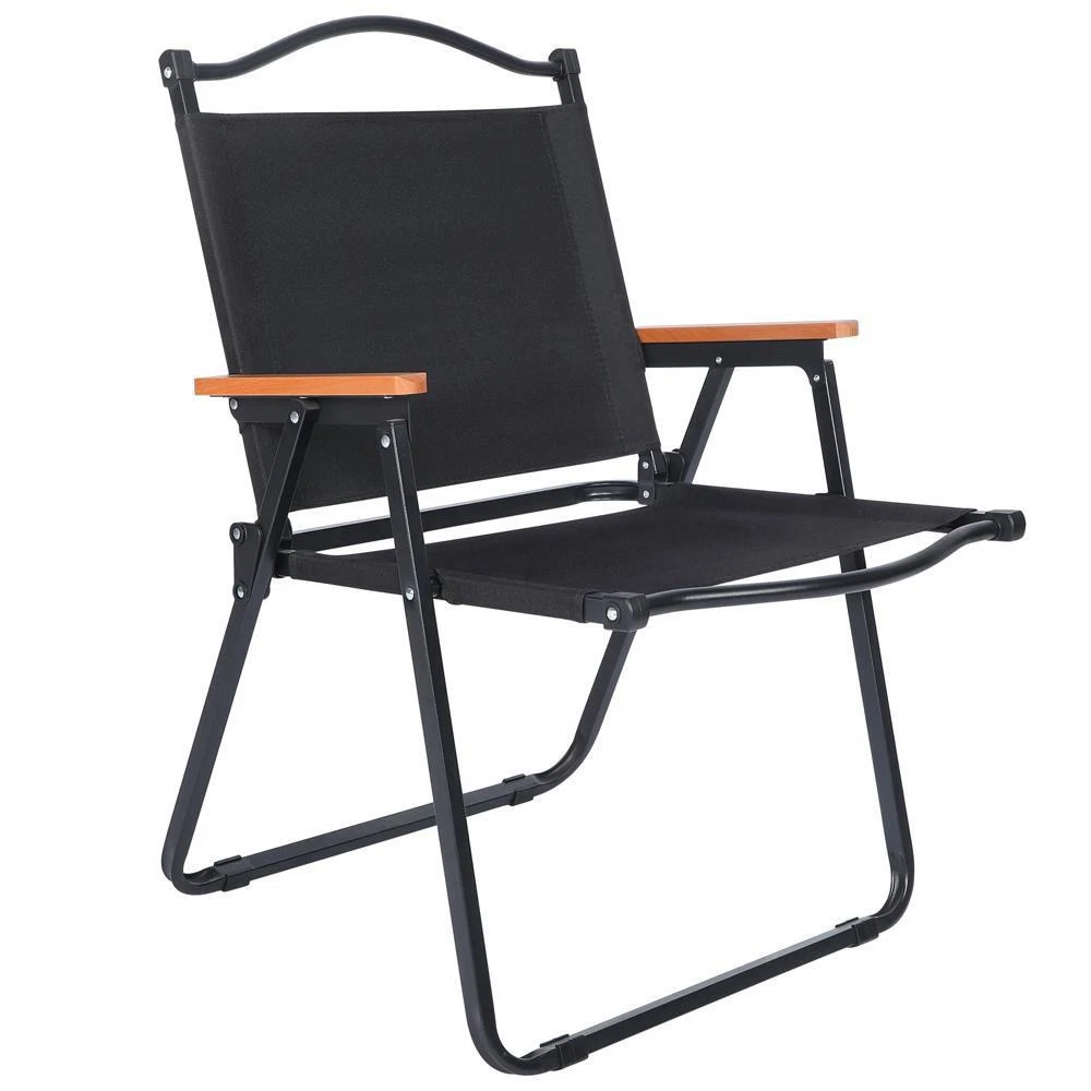 Sturdy Iron Frame Durable and Breathable PU Cloth Large Size Folding Camp Chair