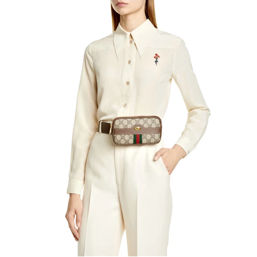 Ophidia gg supreme canvas belt cheap bag