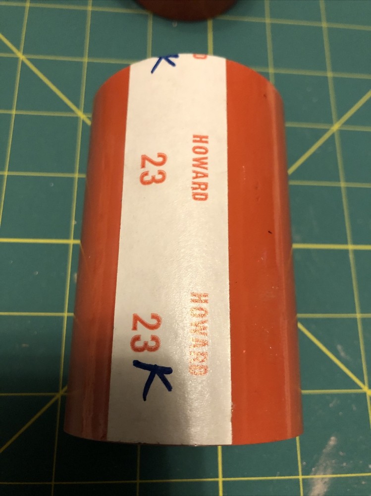 Howard Kurz Roll coral pink? 23 hot heat Tape Press stamping foil 3.5”w 2.25”d