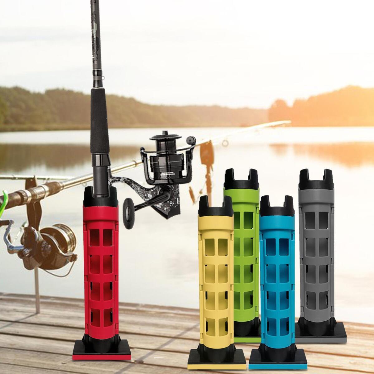 Fishing Box Portable Rod Holder Support Tube Outdoor Storage Fish