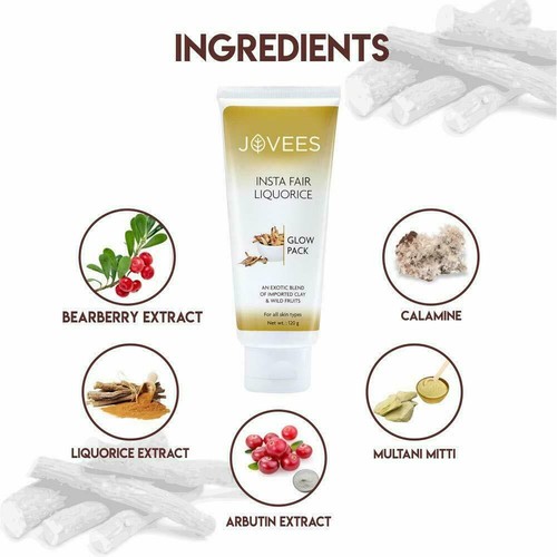 Jovees Insta Fair Liquorice Glow Pack 120gm free shipping - Picture 3 of 4