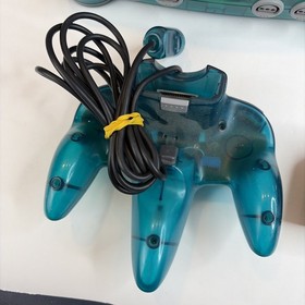 Nintendo 64 N64 Funtastic Ice Blue Console W/ Matching OEM Controller