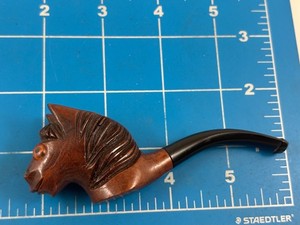 Judd's Nice UNSMOKED Vintage Italian Carved Horses Head Pipe