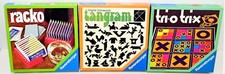 3 Spiele SET Ravensburger RACKO + TANGRAM + Tri-O Tri-X 1974–1976 Neuwertig!