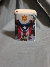 Metal Iron Cowbell 5 Inch, Puerto Rico Flag Large Noise Makers Hand Percussion