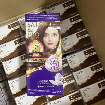 Salon De Pro Foam Hair Dye Color Kit, Japan (#4 Brown) US Seller