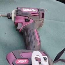 Makita XGT 40V Brushless Impact Driver Purple Cordless Tool Japan Used