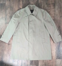 Vintage TOWNE London Fog Trench Coat Men's Beige/Tan Size 42 Short No Liner