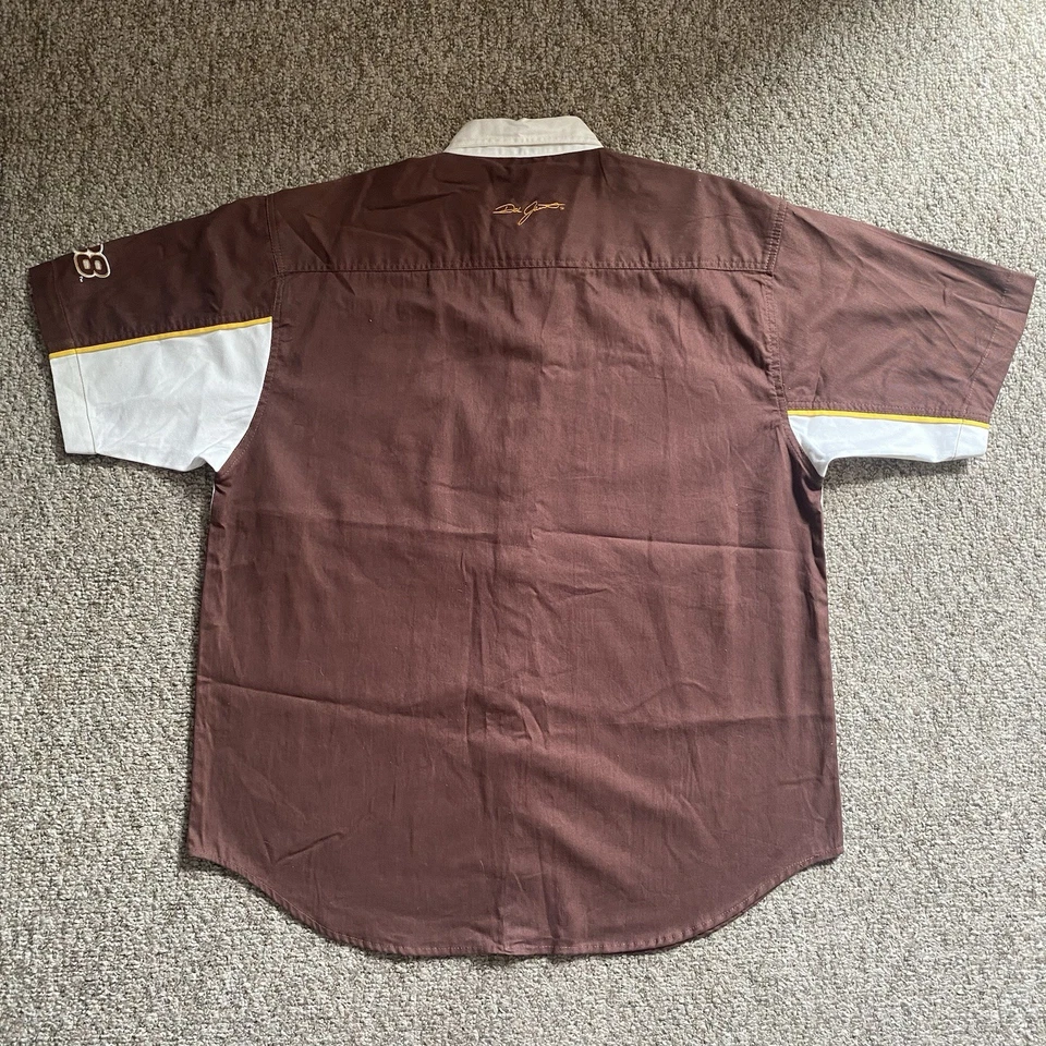 Рубашка Winners Circle Dale Jarrett UPS мужская размер XL коричневая UPS на пуговицах винтажная S/S - Изображение 2 из 4