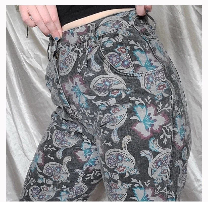 Pantalones de mezclilla vintage años 80 Liz wear cintura alta cachemira mamá talla 8 para mujer Foto 2 de 4