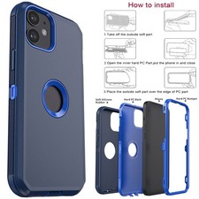 For Apple iPhone 11 Pro/Pro Max Heavy Duty Phone Case Rugged Shockproof Cover