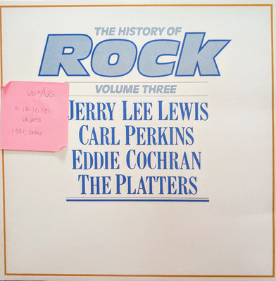 The History Of Rock Vol 3 Jerry Lee Lewis Vinyl Record VG+/VG HRL003 1981