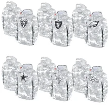 Men's Arctic Camo 2024 Salute to Service Sideline Therma Pullover Hoodie -NEW