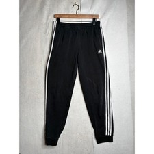 Adidas Youth XL 18/20 Black Fleece Joggers 3-Stripe Sweatpants Boys Girls