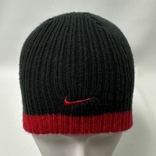 Nike Beanie Skull Cap Youth One Size Black Knit Outdoors