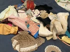 Vintage Barbie clothing lot also clone cut n sew accessories