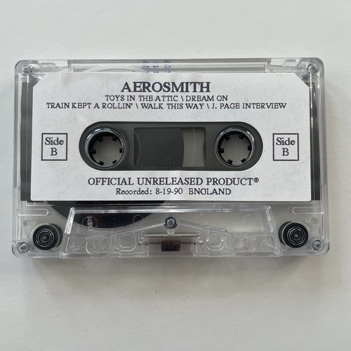 Aerosmith Cassette Live In England 8/19/90 Donnington Festival Fan Club Tape - Picture 4 of 8