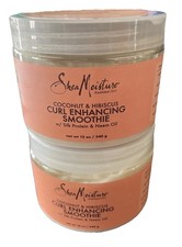 2 Pack Shea Moisture Coconut Hibiscus Curl Enhancing Smoothie 12 oz Sealed
