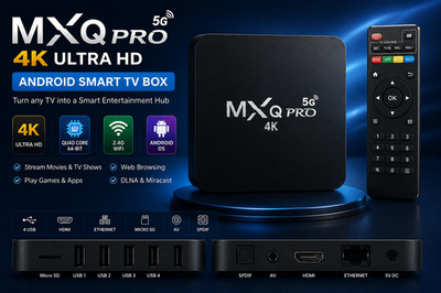 MXQ Pro 4K Ultra HD Android TV Box Quad Core WiFi Media Player w/ Remote NEW