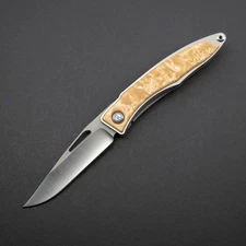 NEW! Chris Reeve Mnandi, MagnaCut, Box Elder Inlays, Polished Blade w/ Full Kit