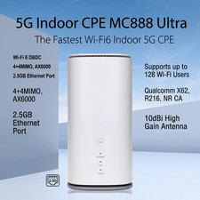 UNLOCKED ZTE MC888 ULTRA 5G WIFI 6 ROUTER - 2.7GBPS - RJ11 TEL
