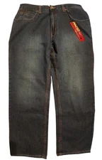 Vtg Paco Jeans Mens 34x30 Straight Leg Denim Embroidered Y2K New (Must Read)