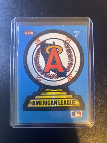 1987 Fleer Sticker OLD LOGO Anaheim Angels - Picture 1 of 2