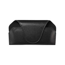 Sunglass Holder for Car Visor, Leather Sun Visor Glasses Storage Case Black