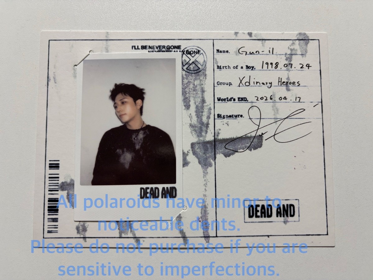 Xdinary Heroes] DEAD AND OFFICIAL Album Photocard(Photobook Ver