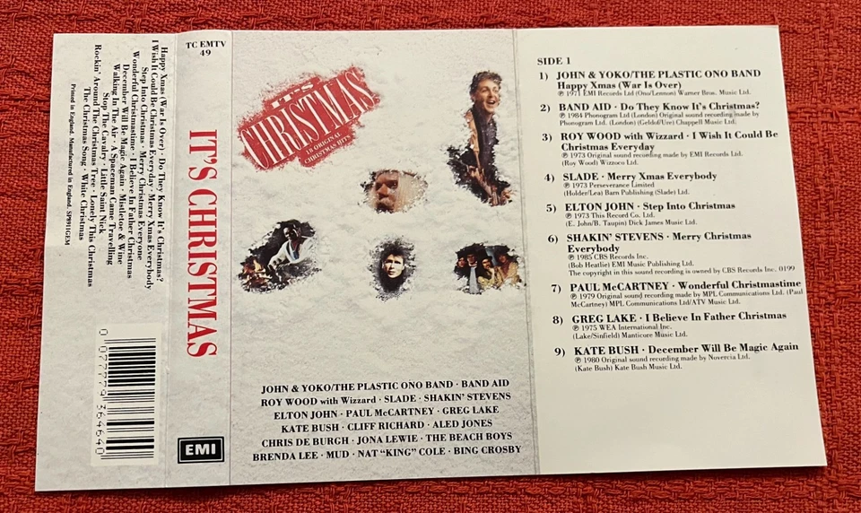 VARIOUS - CASSETTE TAPE - IT'S CHRISTMAS - Image 4 of 4