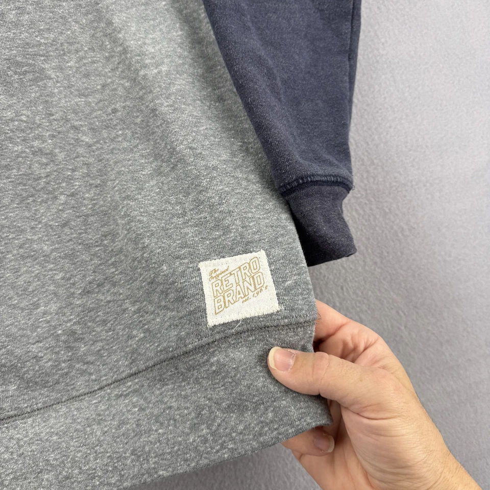 Auburn Tigers Sweater Mens Medium Gray Blue NCAA College Football Retro Brand - Image 2 of 4