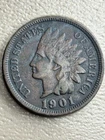 1901 Indian Head Cent Penny 125 YEAR OLD COIN Lot EB01