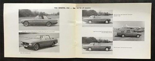 Bristol 412 Cabrio Auto Verkaufsprospekt 1975 - Bild 5 von 10