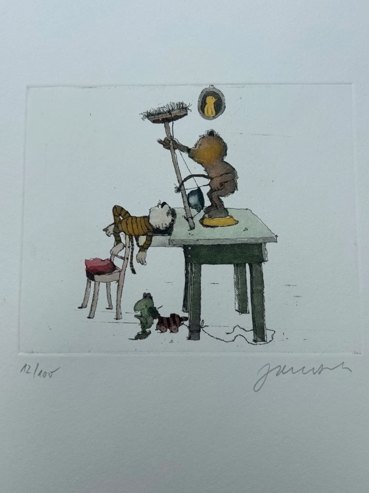Janosch Radierung - limitiert und signiert - 53x38cm