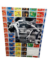 USPS Olympics Stamps Vintage 1991 Print Ad First Class Heroes Track & Field