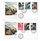(2) 1958 Italy Vatican City FDC’s Centenary of the Apparition of Mary in Lourdes