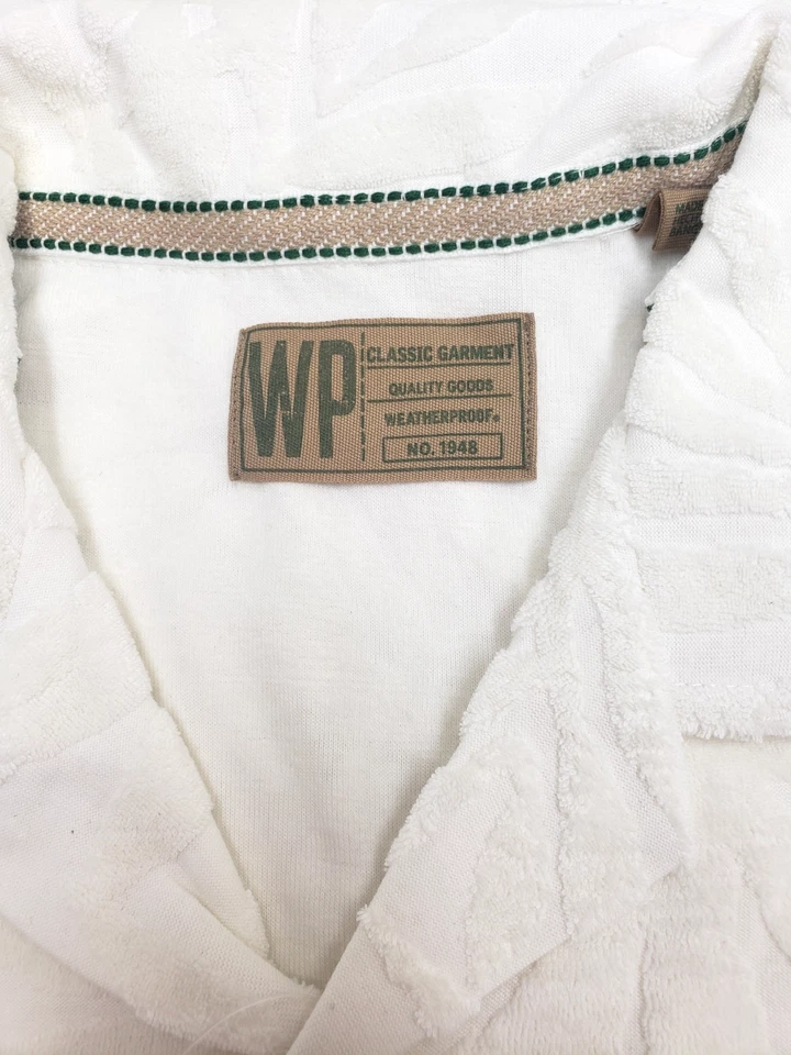 Weatherprood XS Terry Cloth Beach Resort Style Casual Button Down Shirt NWT - Image 3 of 4