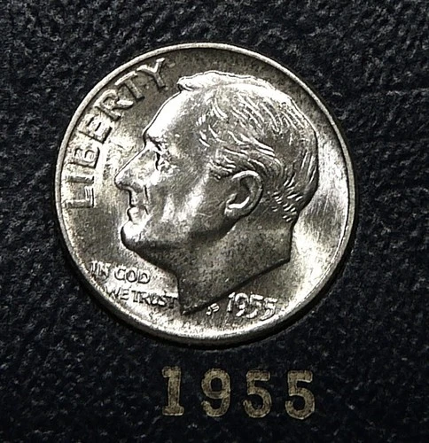 1955 Roosevelt Dime  Brilliant Uncirculated