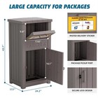 Locking Weather Resistant Black Resin Large Parcel Drop Box 24.37x17.8x43.7 — photo 9