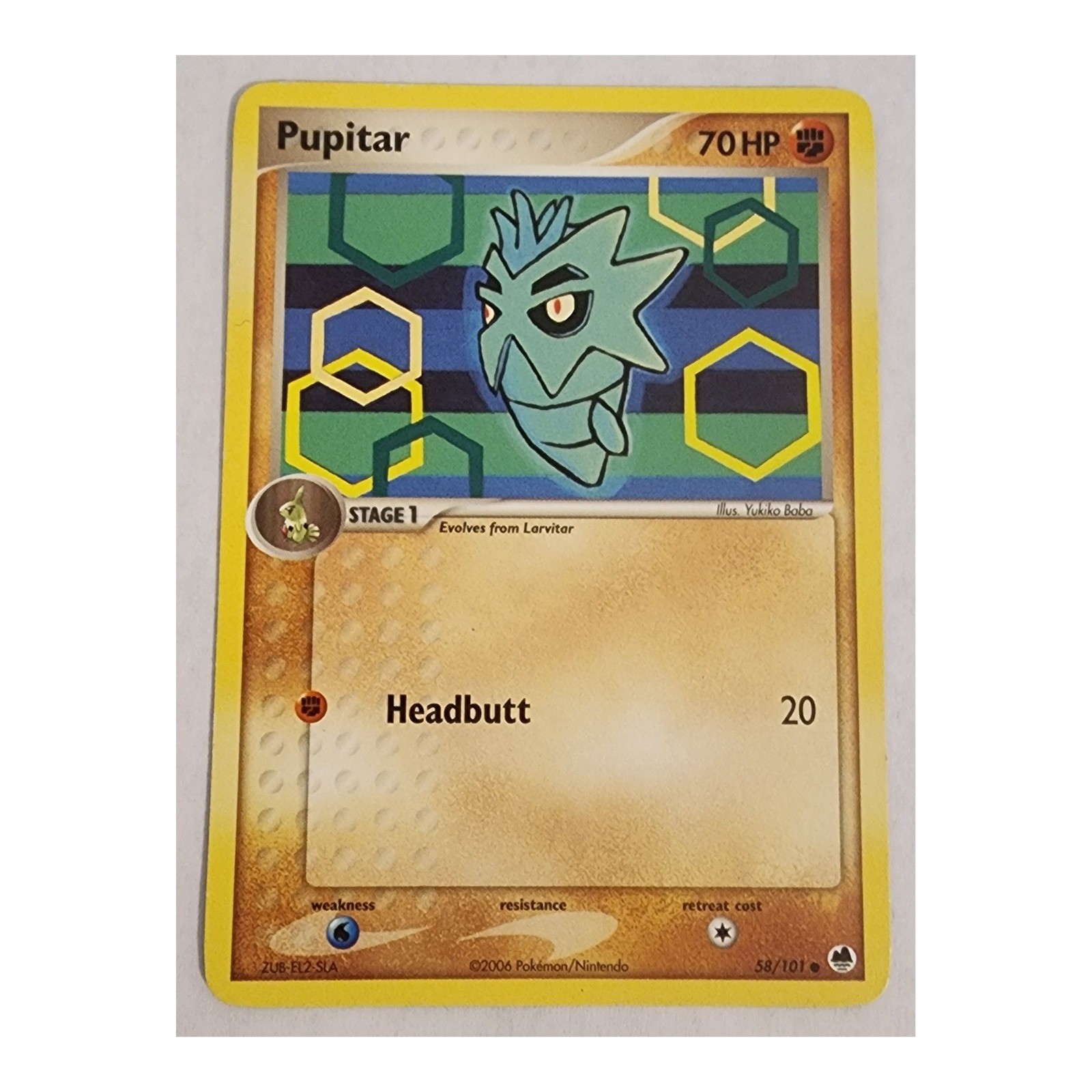 Pokemon TCG Pupitar EX Dragon Frontiers 58/101 Common NM