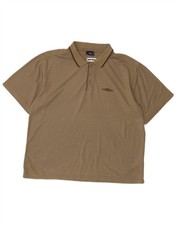 Polo uomo UMBRO grande kaki poliestere DL07