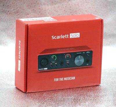 Focusrite Scarlett Solo 3rd Gen 2-Kanal USB2.0 Audiointerface mit USB-C - NEU