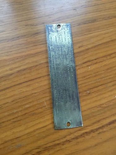 MORRIS 8 ORIGINAL VINTAGE 1930’s BRASS PATENT PLATE - Also Fitted On Morris 10’s - Picture 2 of 2