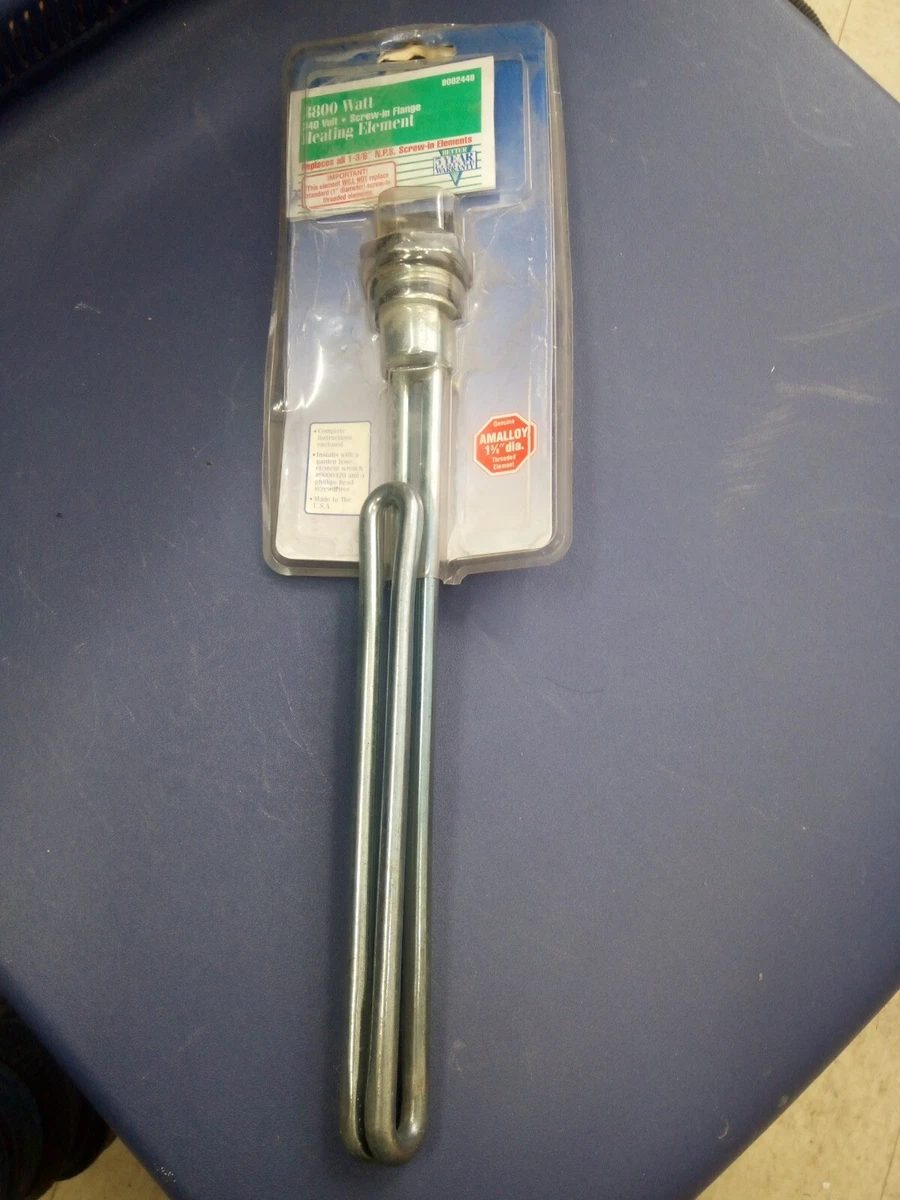 HEATING ELEMENT 9002449 3800 WATT 240VOLT WATER HEATER. Replaces all 1  3/8u0026#034;screw | eBay