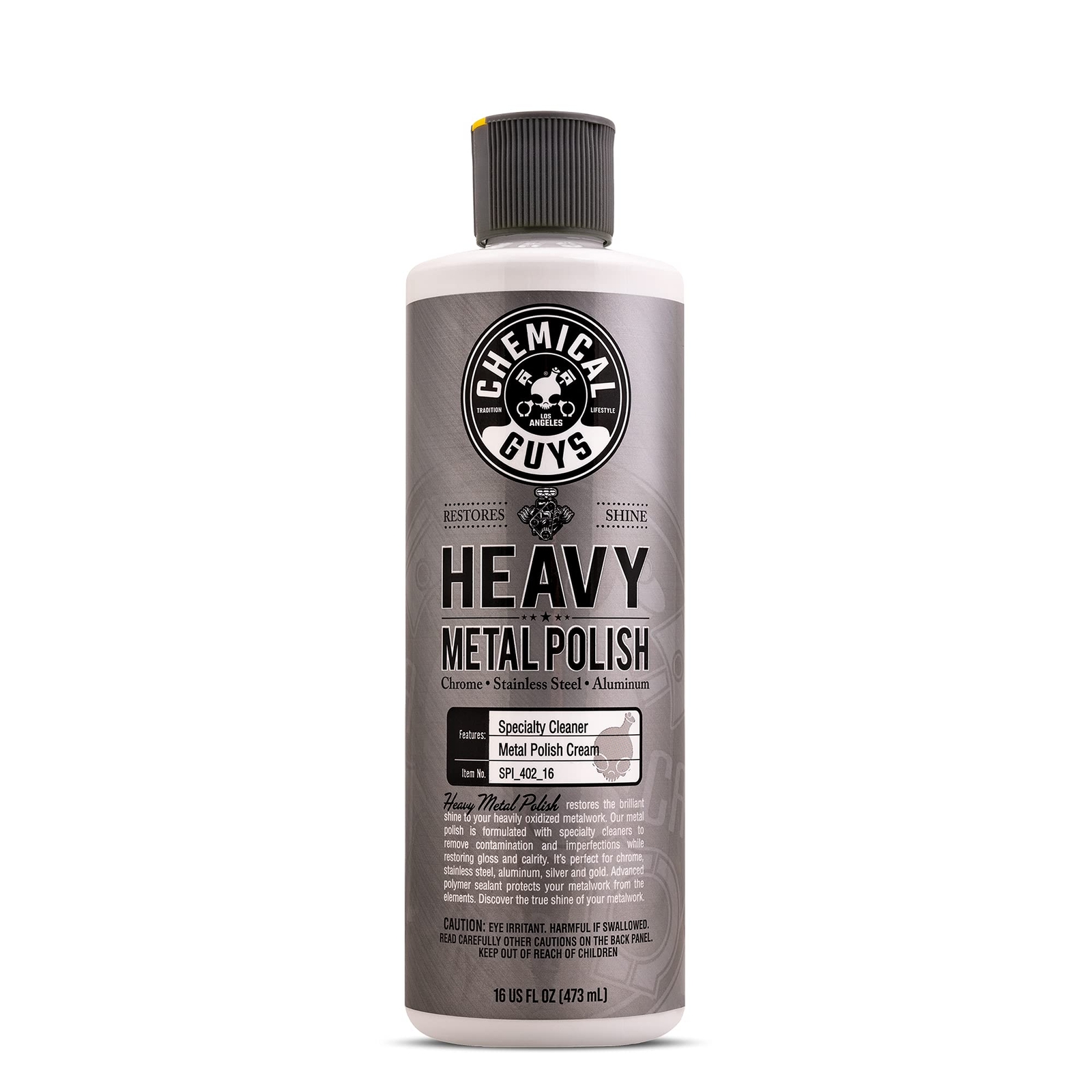 Chemical Guys SPI_402_16 Heavy Metal Polish Restores and Protects All Metal Surfaces Safely